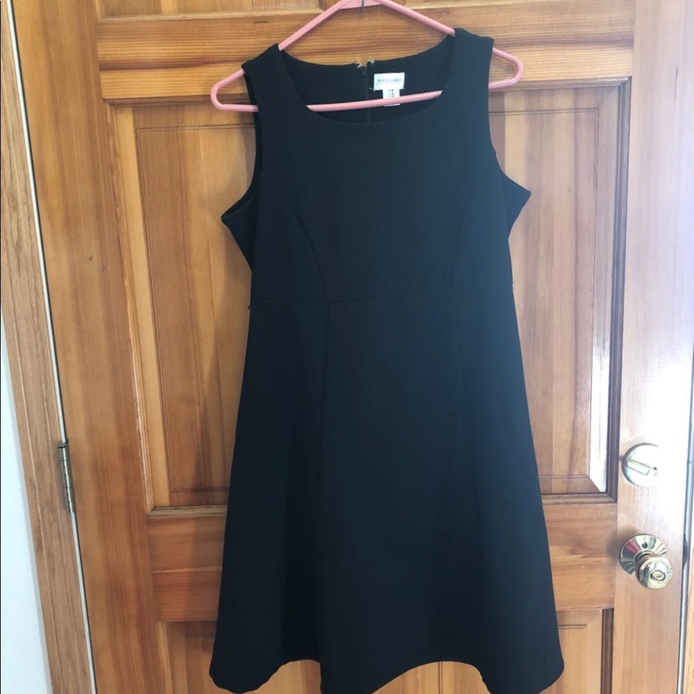 Black Fit and Flare Maternity Dress